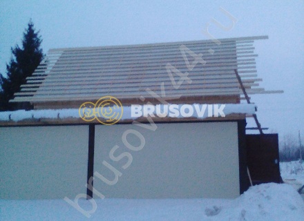 Дом по проекту заказчика из профилированного бруса 145х145 мм