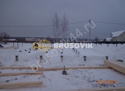 Дом из обрезного бруса 150х150 мм по проекту №67