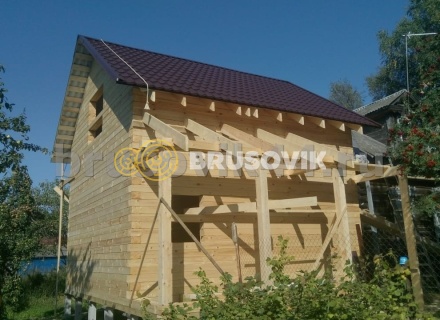 Дом 6х8 м из профилированного бруса 145х195 мм в Ярославской области