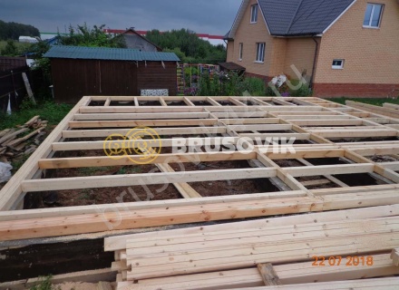 Дом из проф. бруса 145х145 мм по индивидуальному проекту