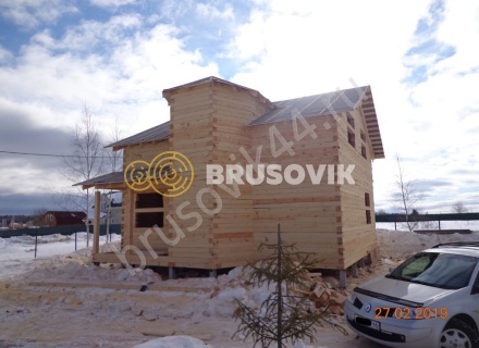 Дом из обрезного бруса 150х150 мм по проекту №67