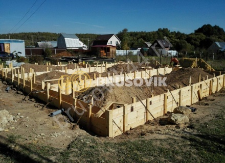 Большой жилой дом из бруса