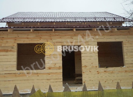 Дом по проекту заказчика из обрезного бруса