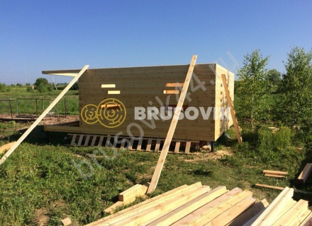  Дом по проекту заказчика из профилированного брус 145х145