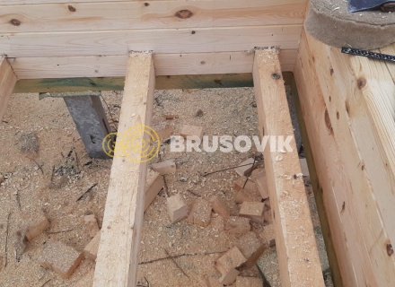 Дом 9х9 из профилированного бруса 145х195 мм, Костромская область, поселок Зарубино