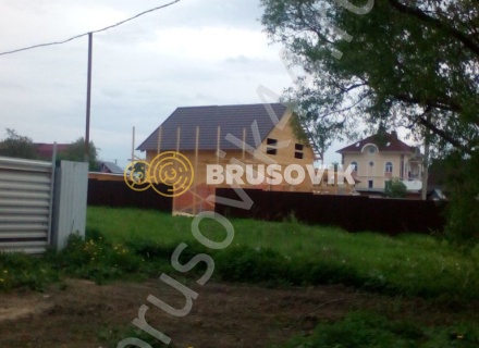 Дом из бруса на участке заказчика