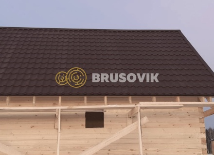 Баня 6х6м по проекту №15 из профилированного бруса 145х145мм в д. Глазово, Можайский район, Московская облать