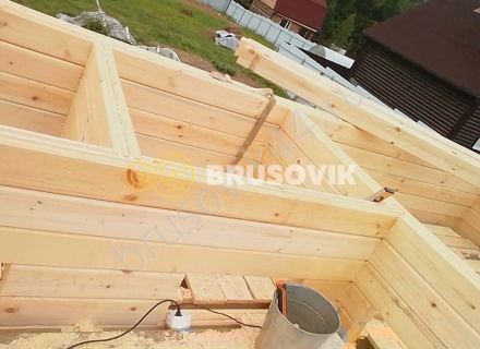  Баня из проф. бруса 145х145 мм