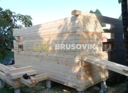 Дом 6х8 м из профилированного бруса 145х195 мм в Ярославской области