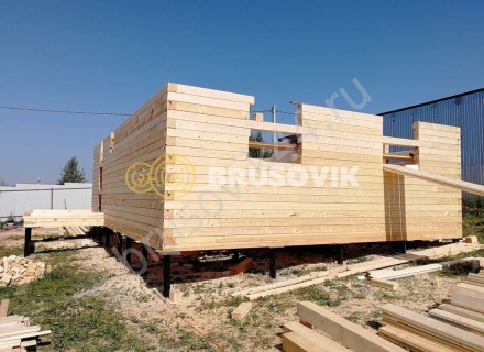 Дом 7х9 м. из профилированного бруса 145х145 мм