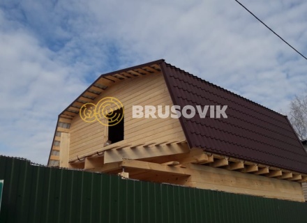 Дом 6х8 м из профилированного бруса 145х145 мм в Ивантеевке