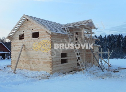 Дом по проекту № 41 из проф. бруса 145х195 мм