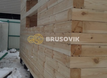 Дом 6х8 м из профилированного бруса 145х145 мм в Ивантеевке