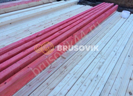 Дом из бруса по проекту № 6