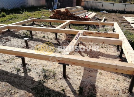 Дом 7х9 м. из профилированного бруса 145х145 мм