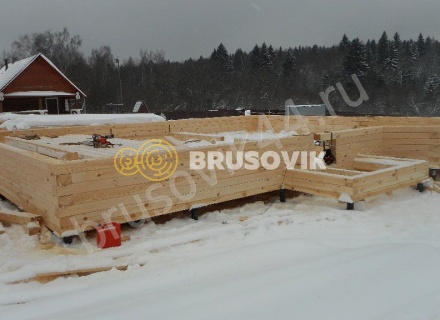 Дом по проекту № 41 из проф. бруса 145х195 мм