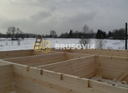 Дом 9х12м из профилированного бруса 145х145 мм в д. Мытишино, Угранский район, Смоленская область