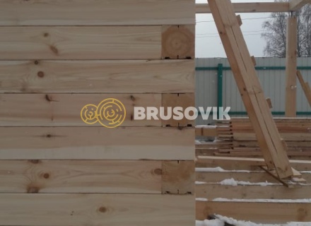 Дом 6х8 м из профилированного бруса 145х145 мм в Ивантеевке