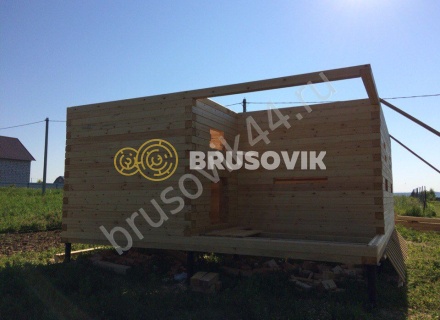  Дом по проекту заказчика из профилированного брус 145х145