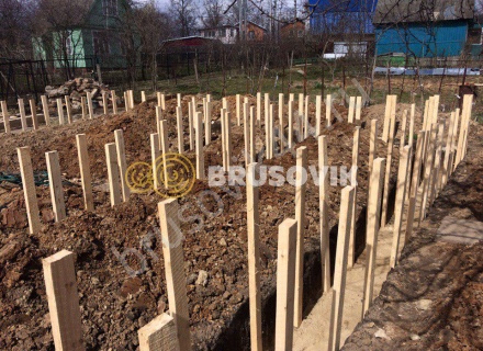 Возведение ленточного фундамента