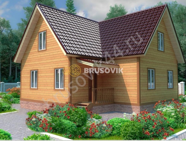 Проект №74 дома из бруса 9х9