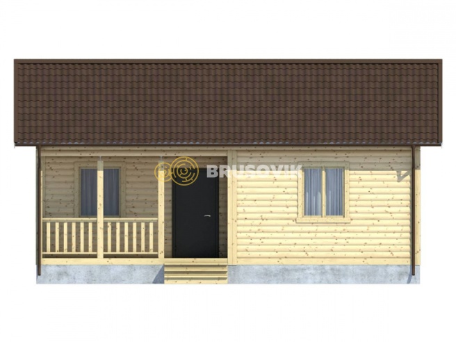 Проект №87 дома из бруса 6х9