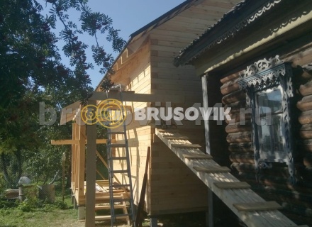 Дом 6х8 м из профилированного бруса 145х195 мм в Ярославской области