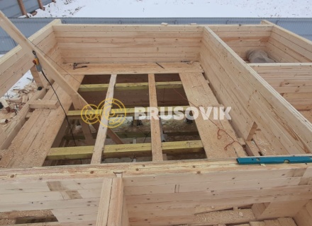 Баня 6х6м по проекту №15 из профилированного бруса 145х145мм в д. Глазово, Можайский район, Московская облать