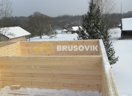 Дом 9х12м из профилированного бруса 145х145 мм в д. Мытишино, Угранский район, Смоленская область