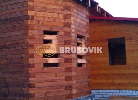 Дом 9х11,5 м из профилированного бруса 145х195 мм в Тверской области