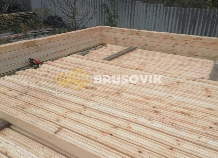 Дом 8х8м из профилированного бруса 145х145мм по индивидуальному проекту в д. Марьинка, Воскресенский р-н., Московская область