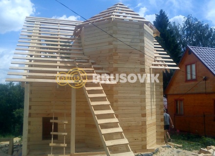 Дом 5х6 м из профилированного бруса 145х145 мм в Тверской области