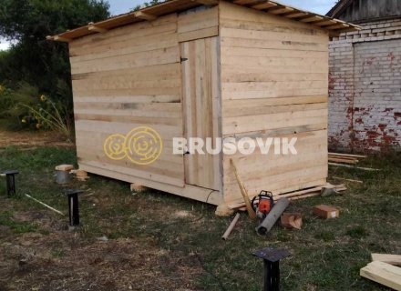 Дом 6х9 м из профилированного бруса 145х145 мм в деревне Соловачево, Ухоловский район, Рязанская область