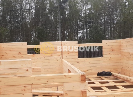 Дом 6х8м по проекту № 66 из профилированного бруса 145х145мм в СНТ Восток, Петушинский район, Владимирская область