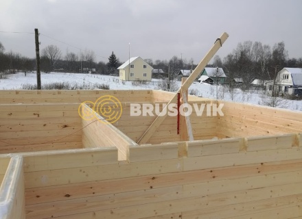 Дом 9х12м из профилированного бруса 145х145 мм в д. Мытишино, Угранский район, Смоленская область