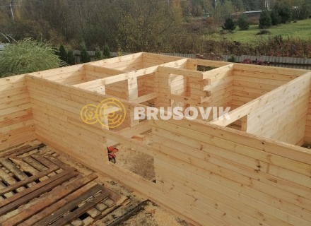 Дом 8х8м из профилированного бруса 145х145мм по индивидуальному проекту в д. Марьинка, Воскресенский р-н., Московская область