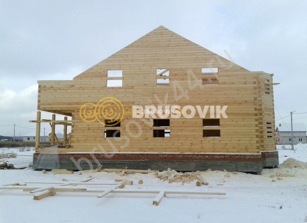 Дом 12х12 м из профилированного бруса 145х145 мм в Ленинградской области