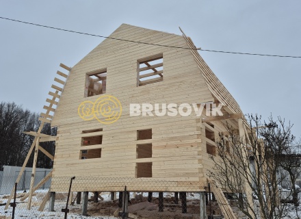 Дом 7х9м из профилированного бруса 145х145мм СНТ Литейщик, Каширский район, Московская область