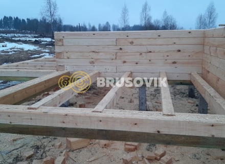 Дом 9х9 из профилированного бруса 145х195 мм, Костромская область, поселок Зарубино