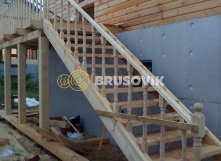 Дом 8х9 м из профилированного бруса 145х195 мм в г. Кострома, ул. Космонавтов, д. 43