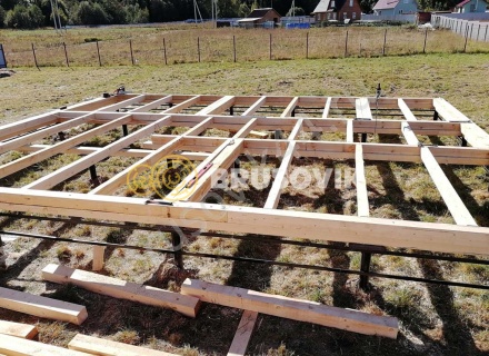 Дом из обрезного бруса 150х150 мм по индивидуальному проекту 