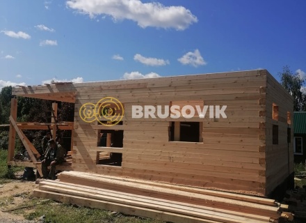 Дом 6х9 м из профилированного бруса 145х145 мм по индивидуальному проекту в д. Алексино, Александровский р-н., Владимирская обл