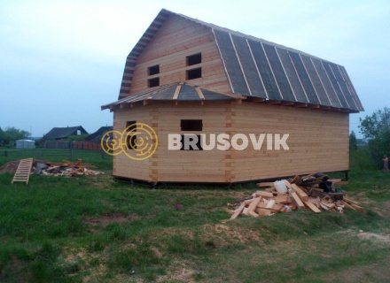 Дом 7х10 м из профилированного бруса 145х145 мм в Ивановской области