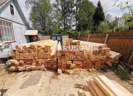 Дом 8х11 м из профилированного бруса 145х195 мм в д. Красные Орлы, городской округ Чехов, Московская область