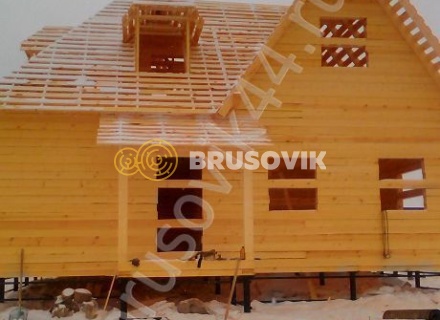 Дом из бруса 150х150 мм. по проекту № 5