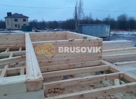 Дом 9х9 из профилированного бруса 145х195 мм, Костромская область, поселок Зарубино