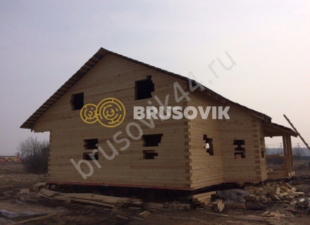 Дом из бруса по проекту № 6