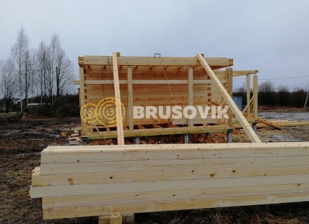 Дом 9х9 из профилированного бруса 145х195 мм, Костромская область, поселок Зарубино