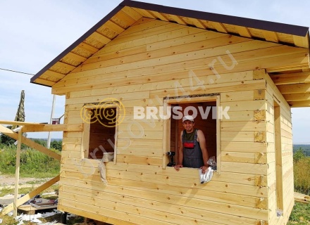 Баня из профилированного бруса 145х145 мм
