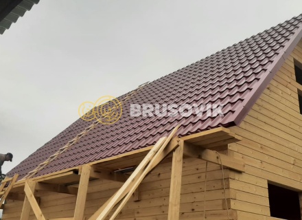 Дом 6х8м по проекту № 66 из профилированного бруса 145х145мм в СНТ Восток, Петушинский район, Владимирская область